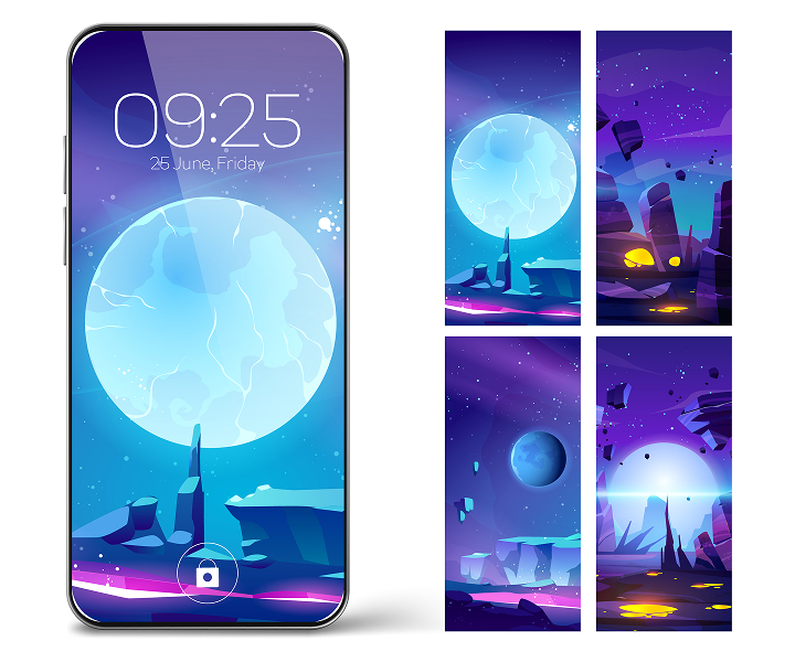 screen illustrations - design